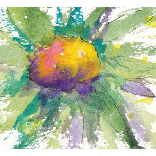 Joy Watercolor Floral Note Card