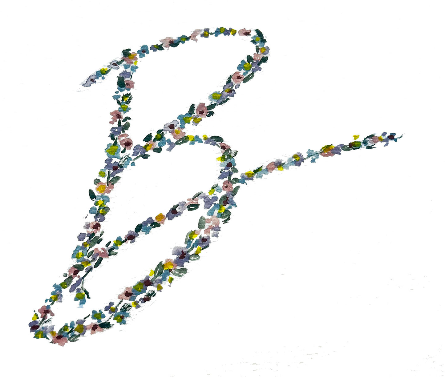 "B" Initial Note Card