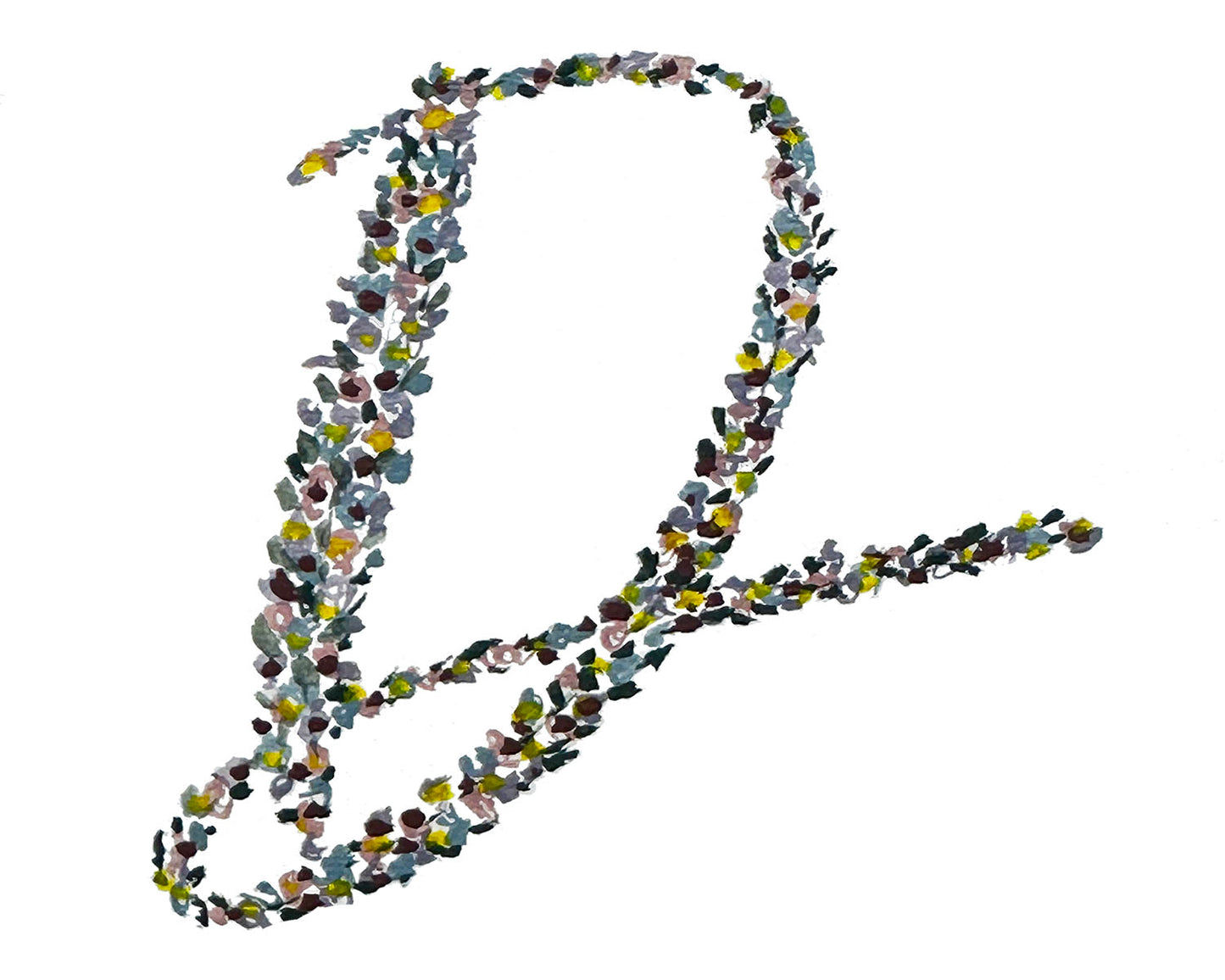 "D" Initial Note Card