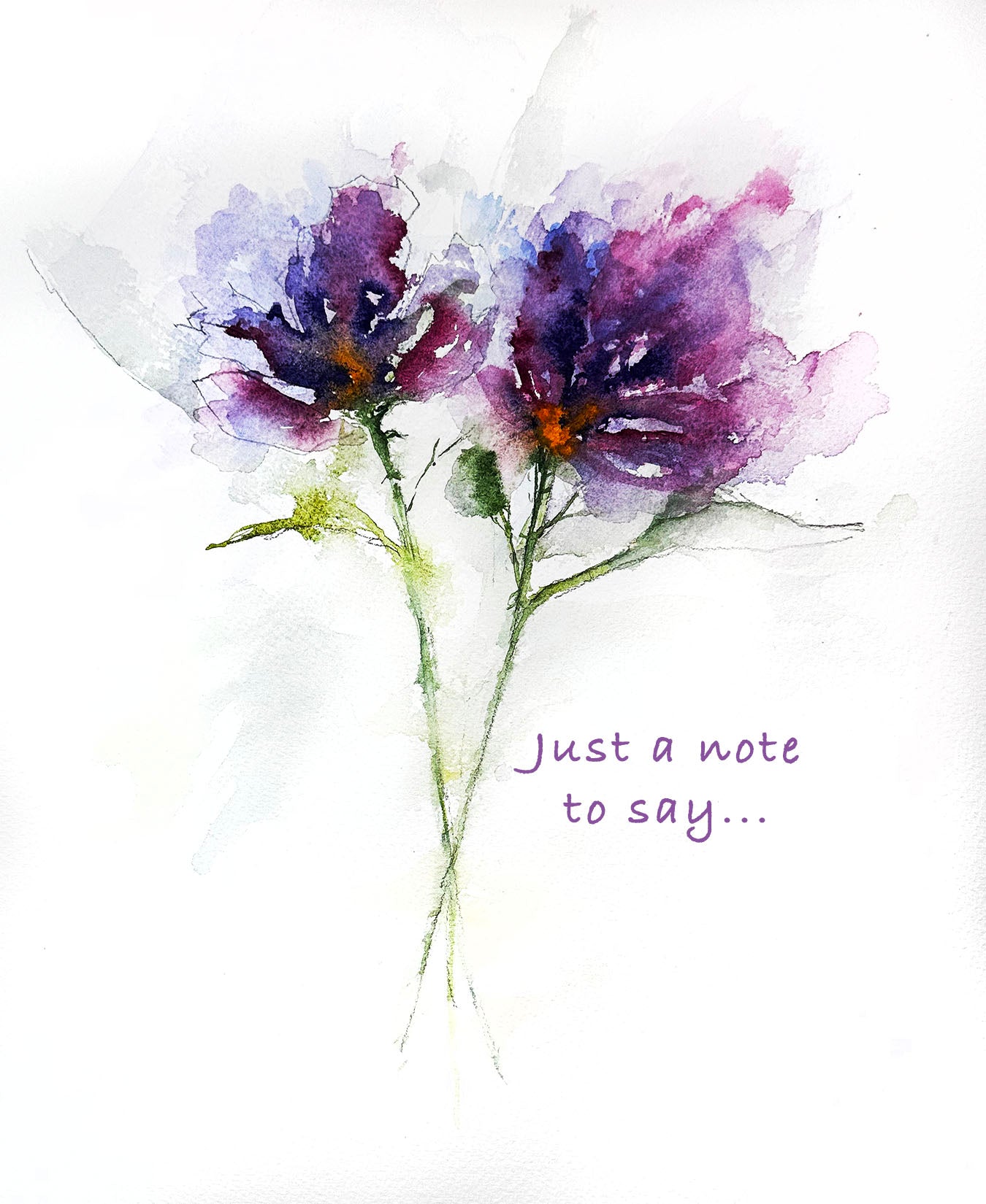 Just a Note to Say....Note Card