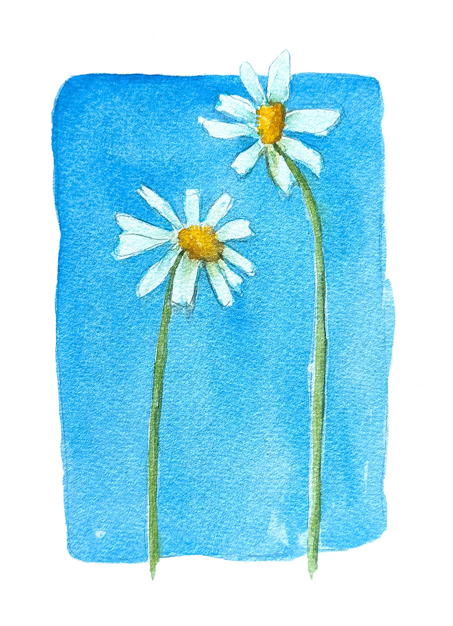 Genevieve Floral Print Mounted on Wood Panel