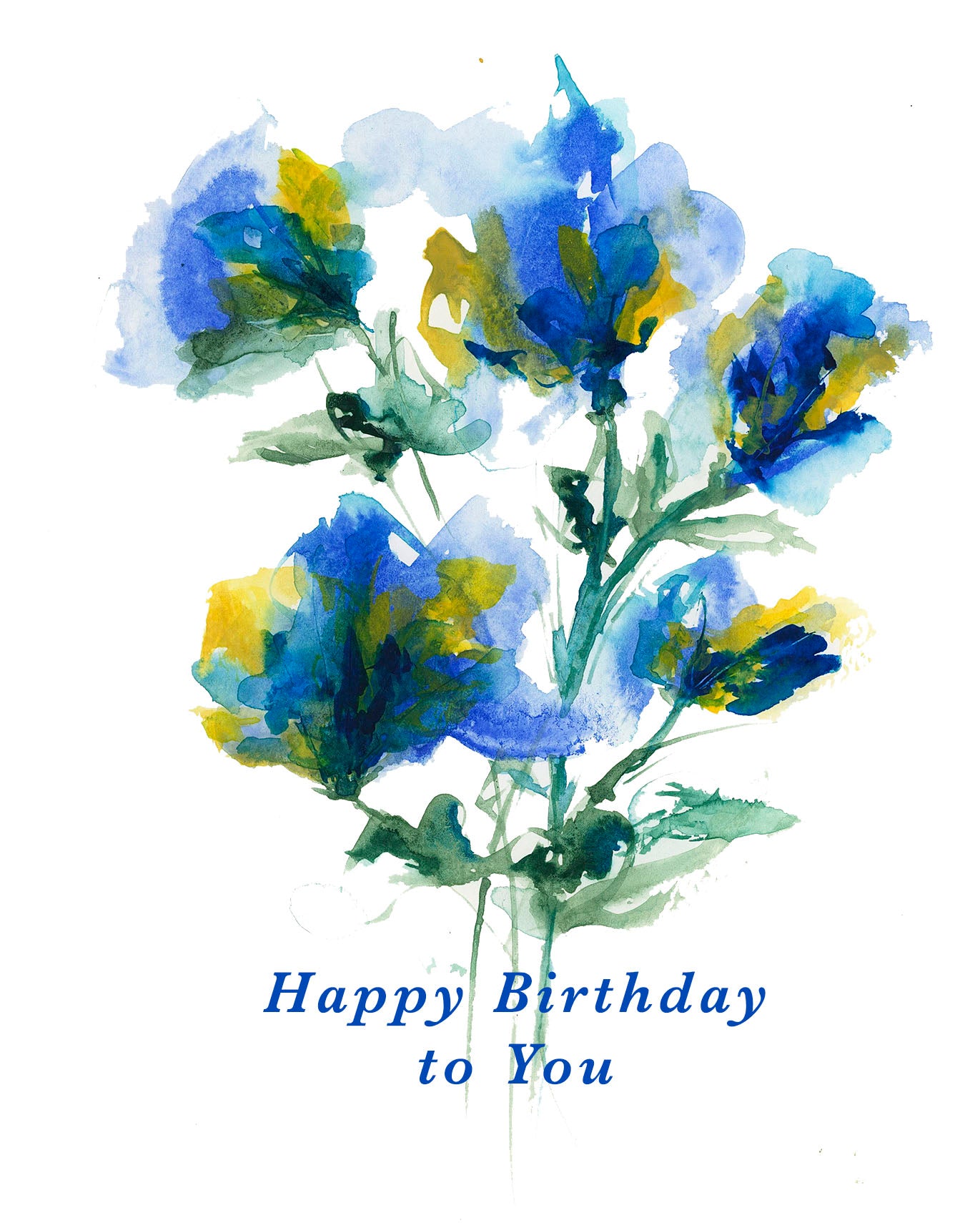 Happy Birthday Fiona Floral Card