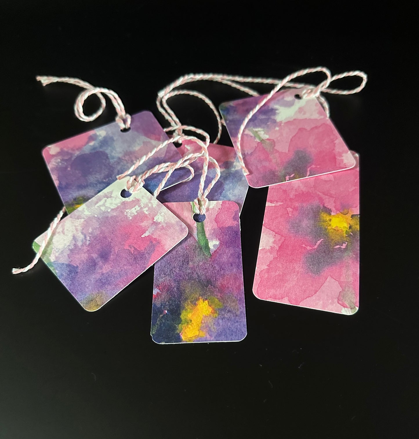 PURPLE PANSY Gift Tags - Set of 6