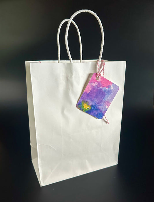 PURPLE PANSY Gift Tags - Set of 6