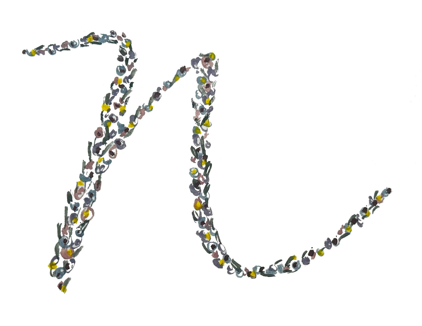 "N" Initial Note Card