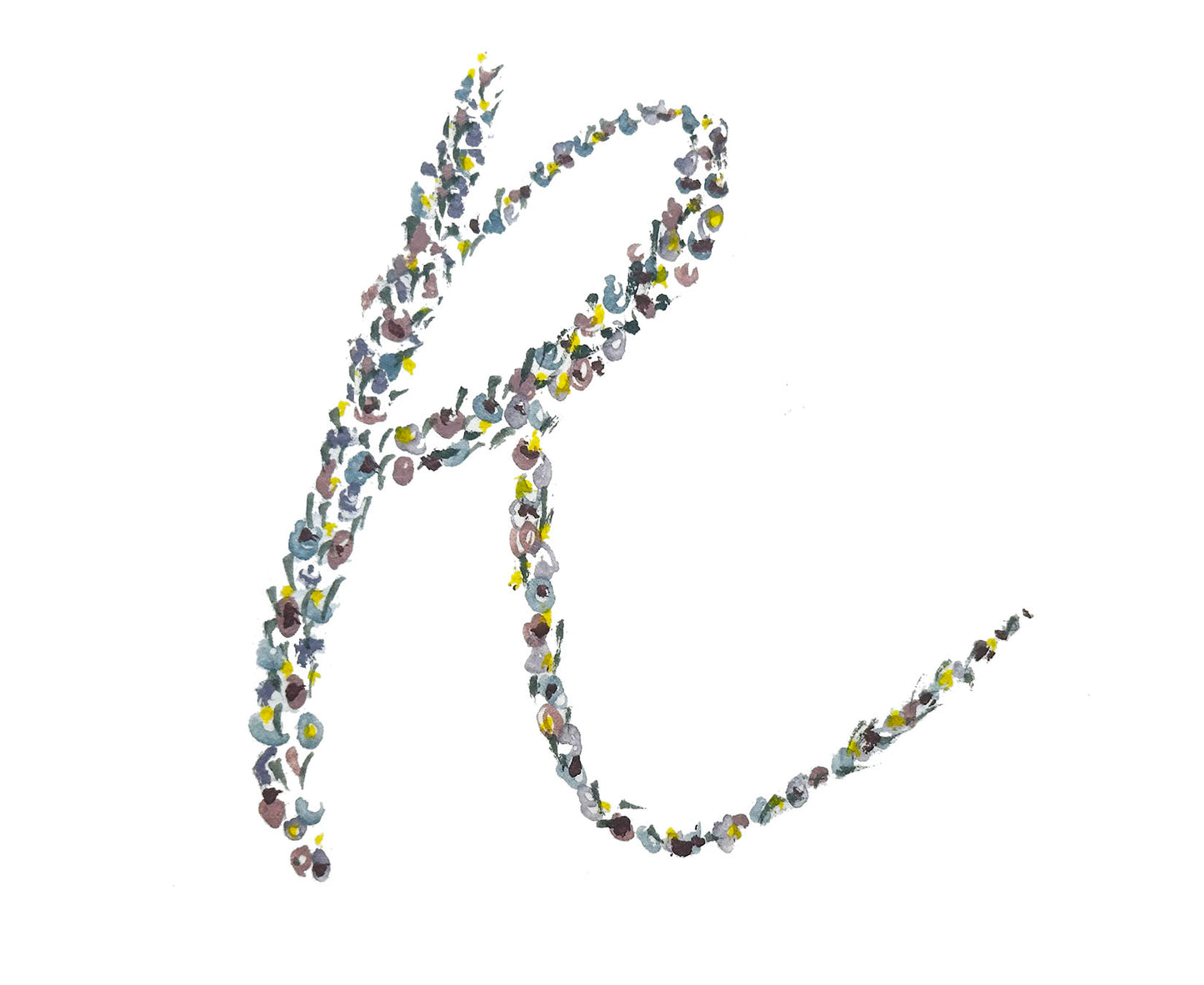 "R" Initial Note Card