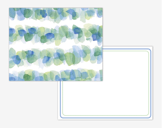 Sea Glass Watercolor Note Card