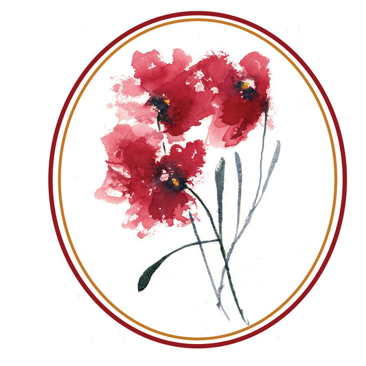 Sue Watercolor Floral Note Card