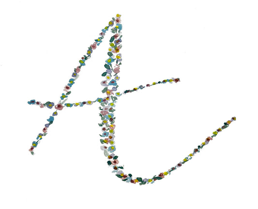 "A" Initial Note Card
