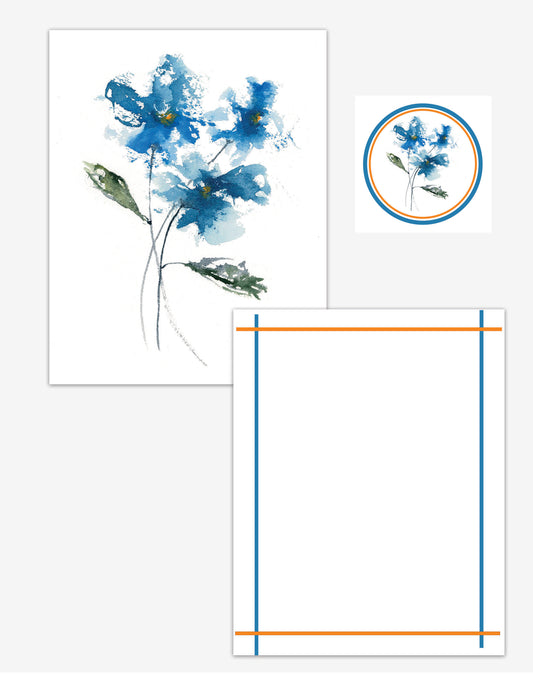 CANDI Floral Note Card