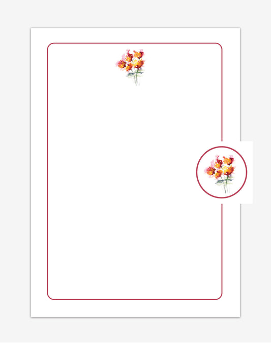 Catherine Floral Note Card