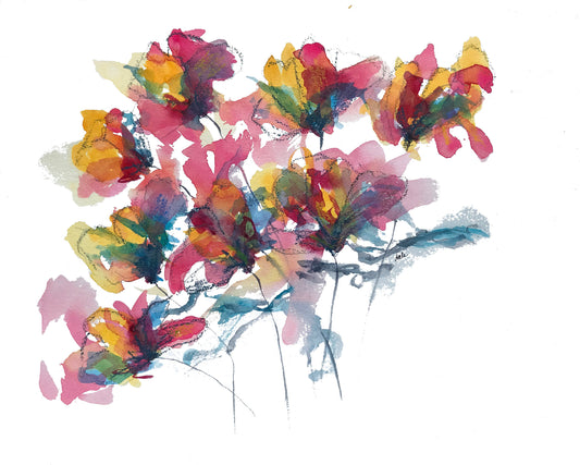 Cleo Watercolor Floral Note Card