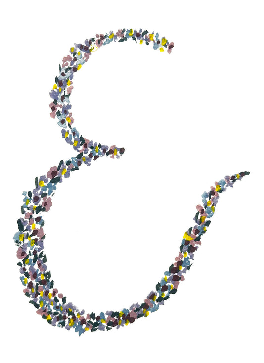 "E" Initial Note Card