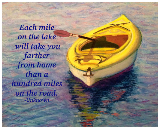 Each Mile on the Lake Print