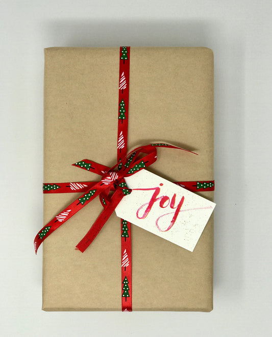 JOY Christmas Gift Tags - set of 10