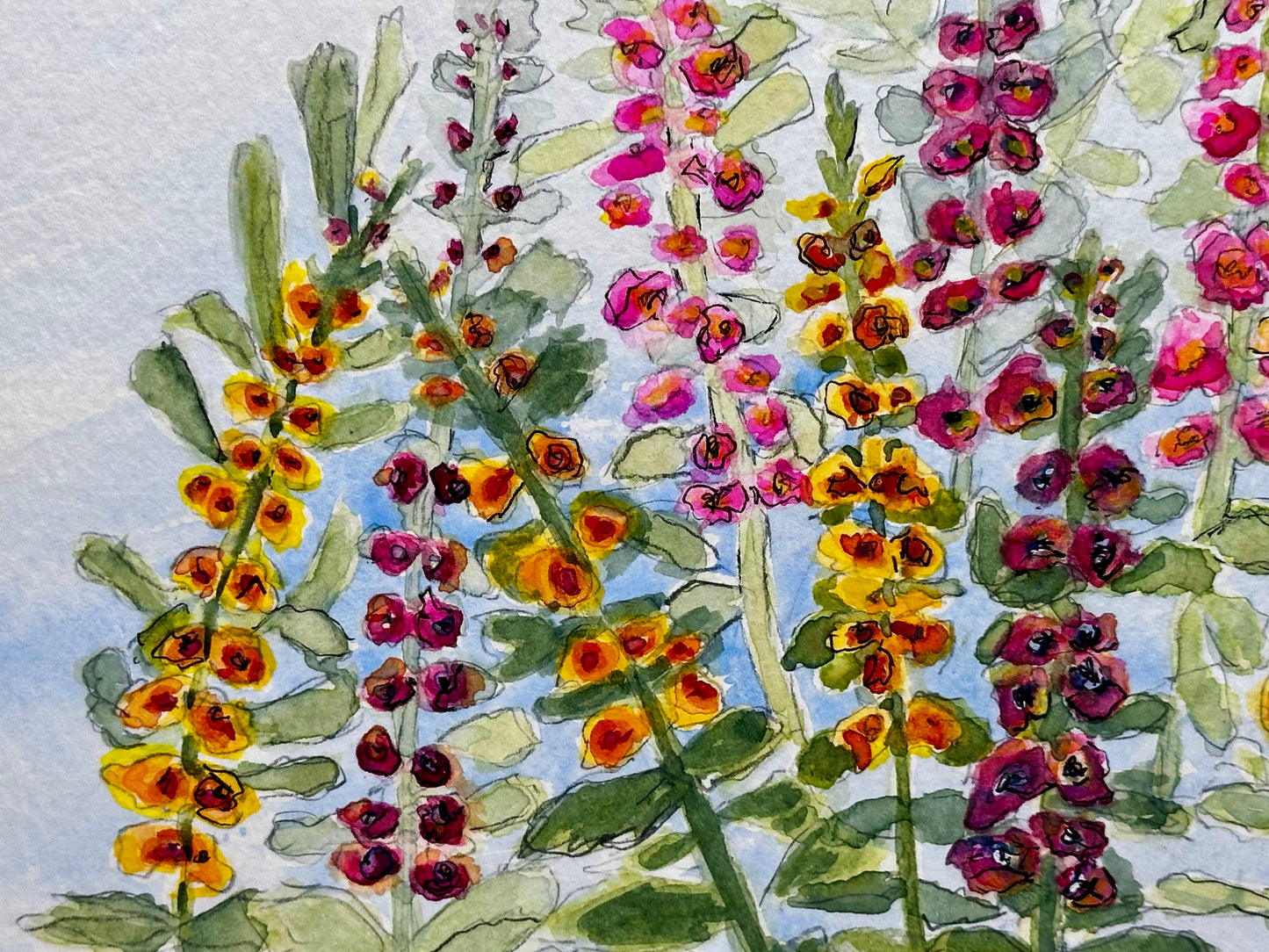 Groovy Girls Watercolor Floral Painting