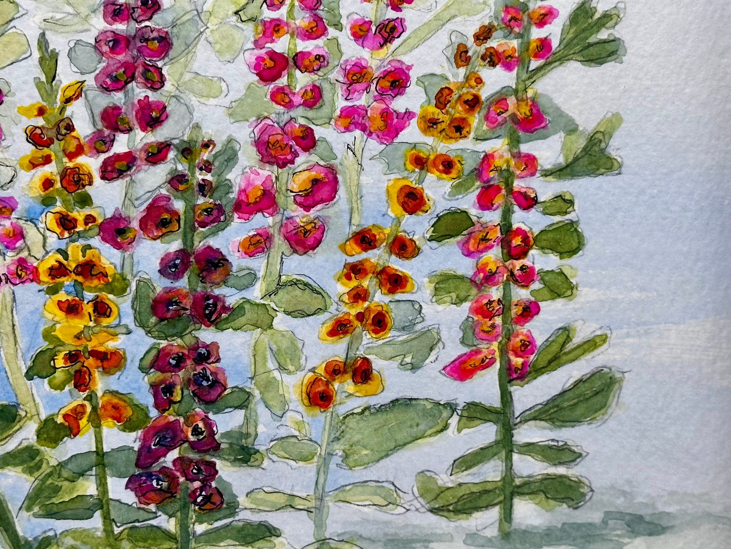 Groovy Girls Watercolor Floral Painting