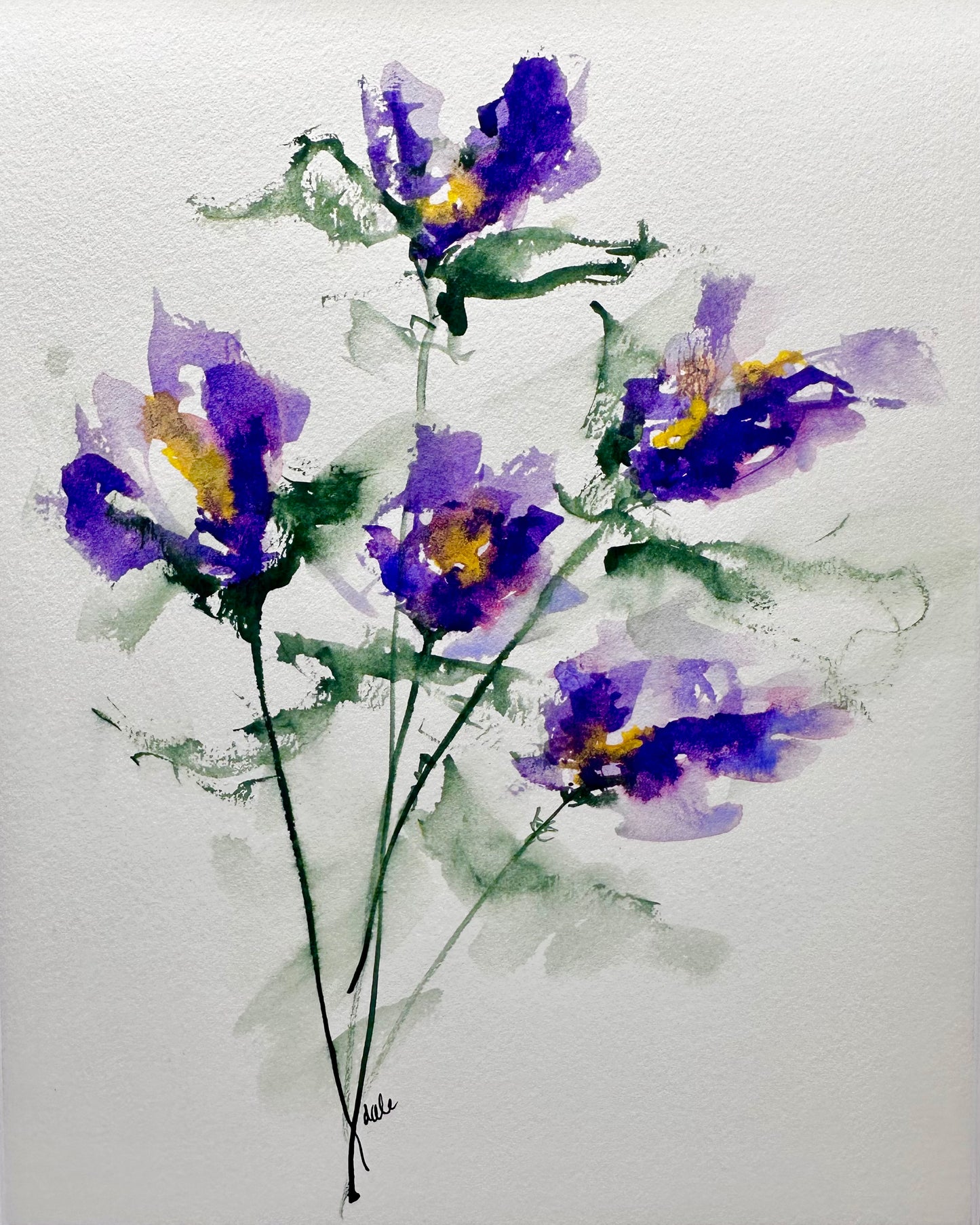 Ethel - Watercolor Floral Painting