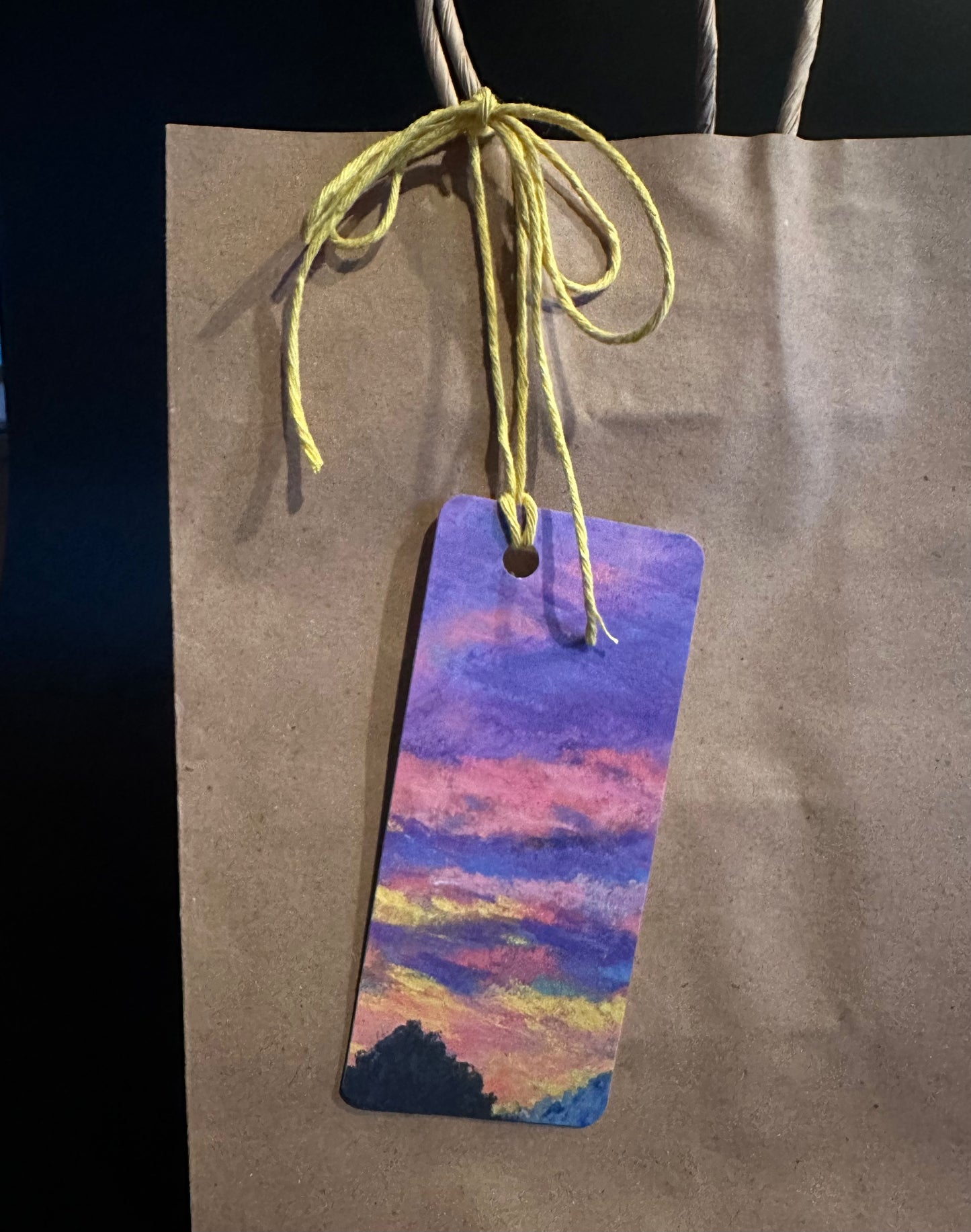 Purple Sunset Gift Tags - Set of 6