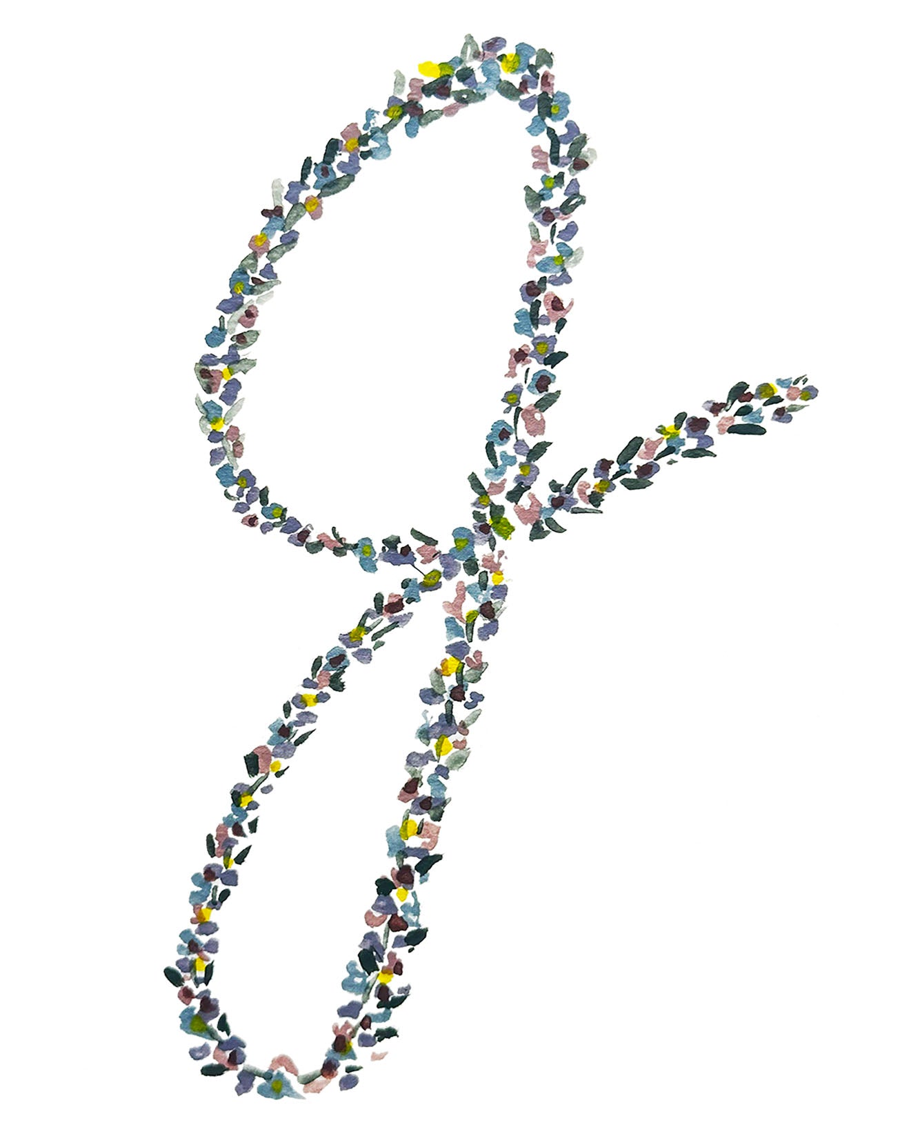 "J" Initial Note Card
