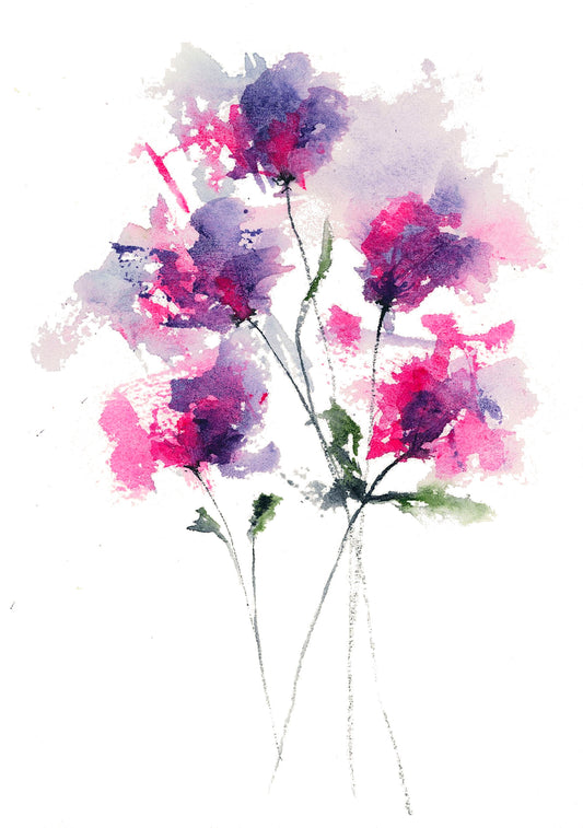 Jannie Floral Note Card