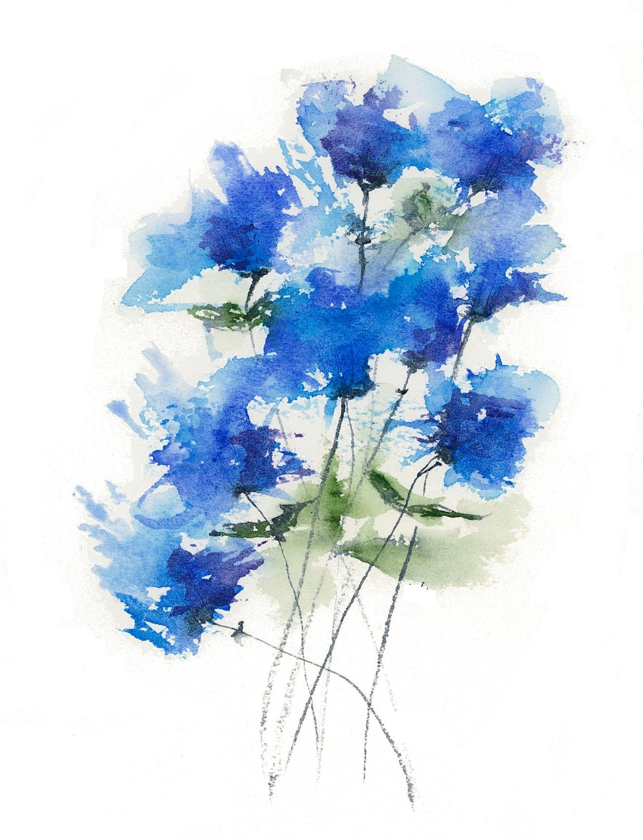 Floral Girls Note Cards - Set of 11.  LAST ONE!!