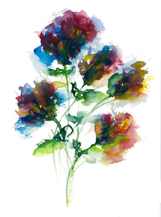 Margot Watercolor Floral Note Card
