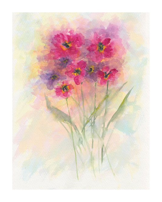 Lilah Watercolor Floral Note Card