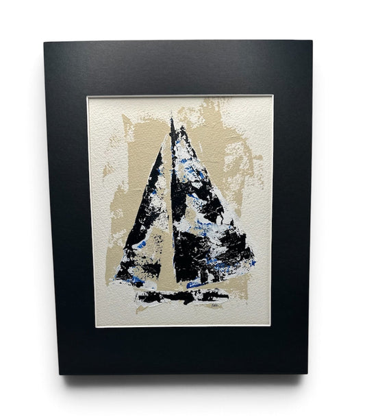 Solo Sailing, An Original Acrylic Painting