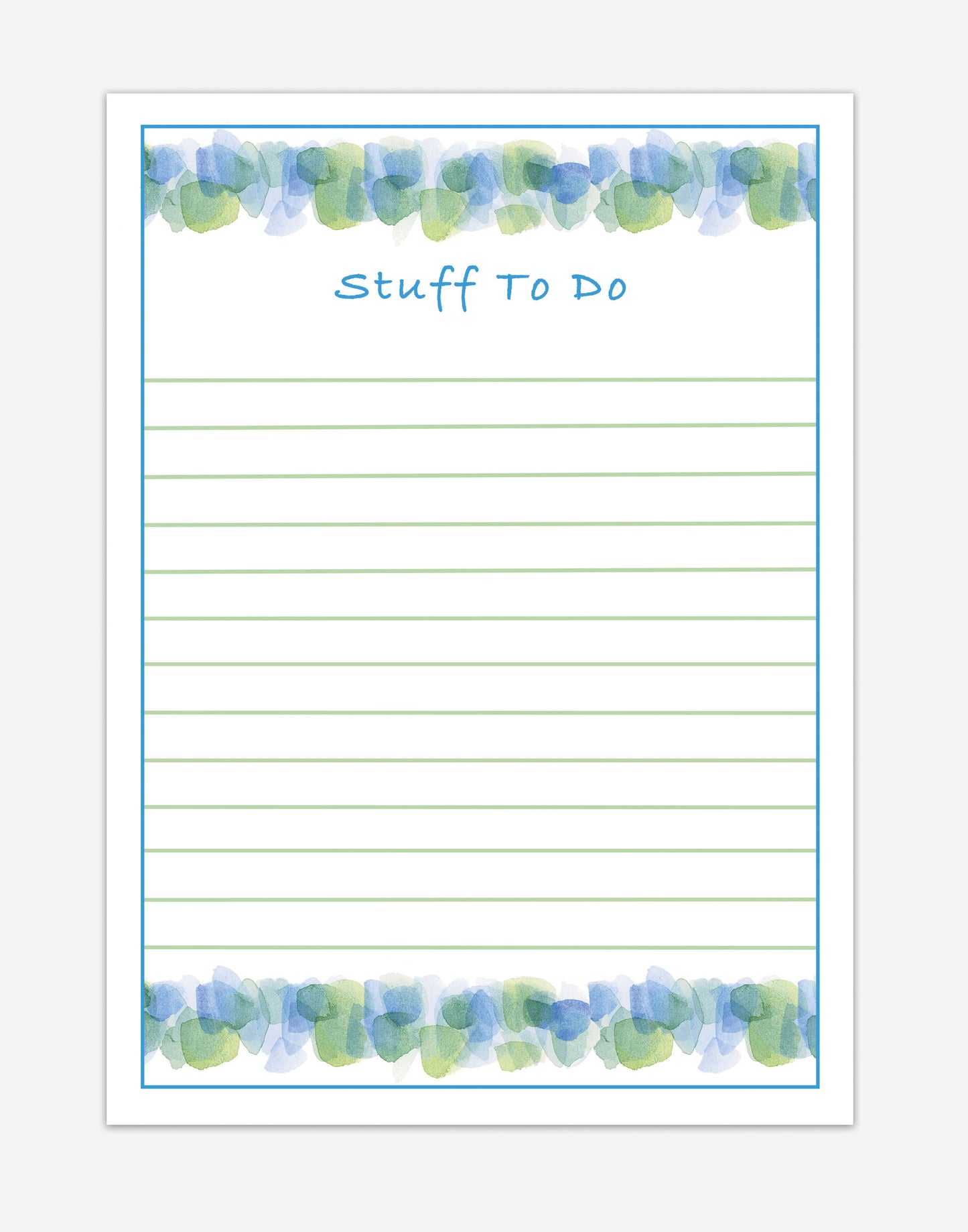 Sea Glass Lined Notepad