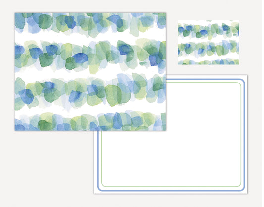 Sea Glass Watercolor Note Card