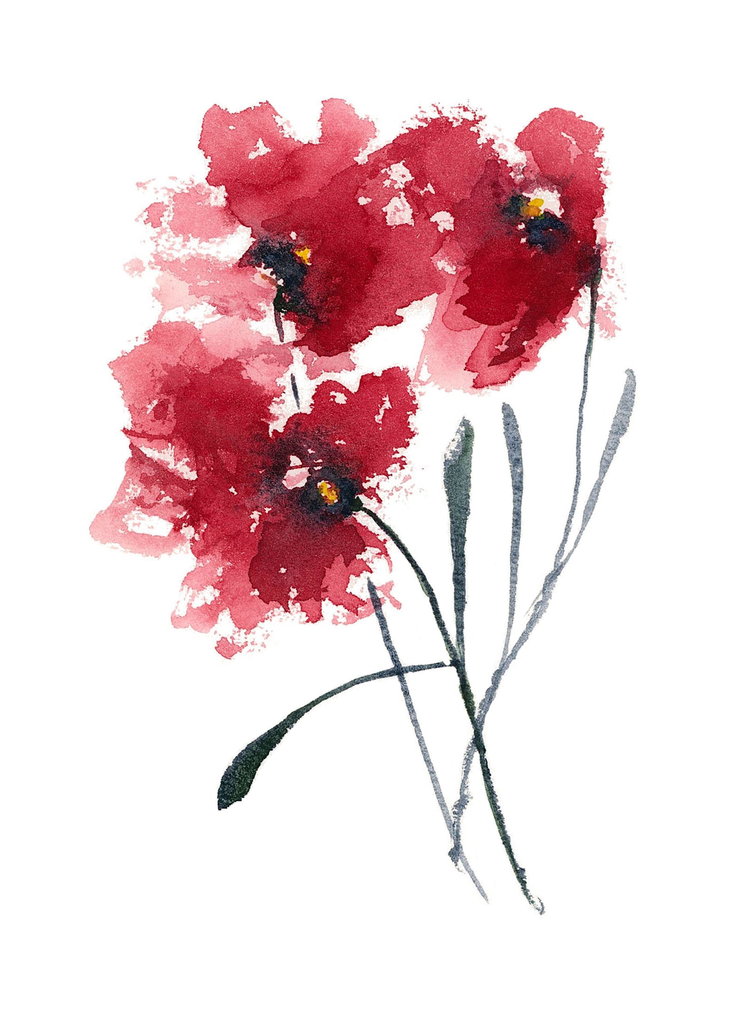 Sue Floral Print Mounted on a Wood Panel