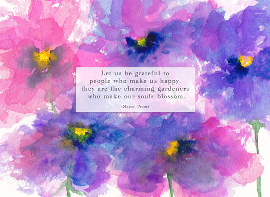 "Charming Gardners" Note Card
