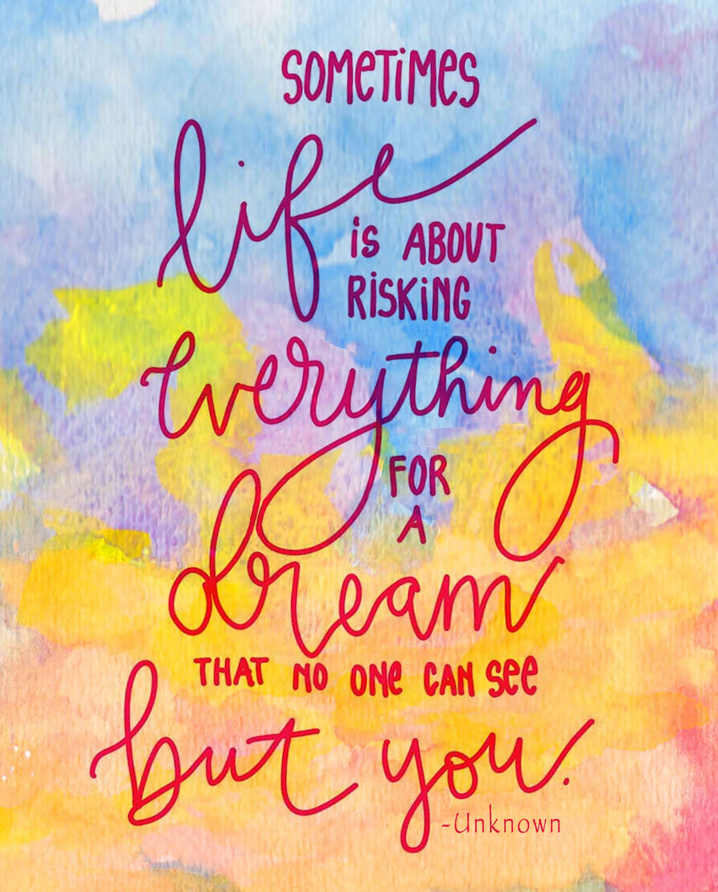Risking Everything Print