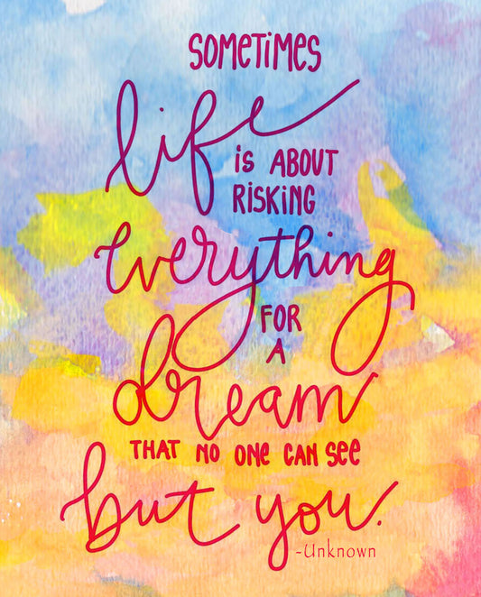 Risking Everything Print