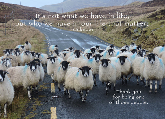 "Who We Have in Our Life Matters" Card